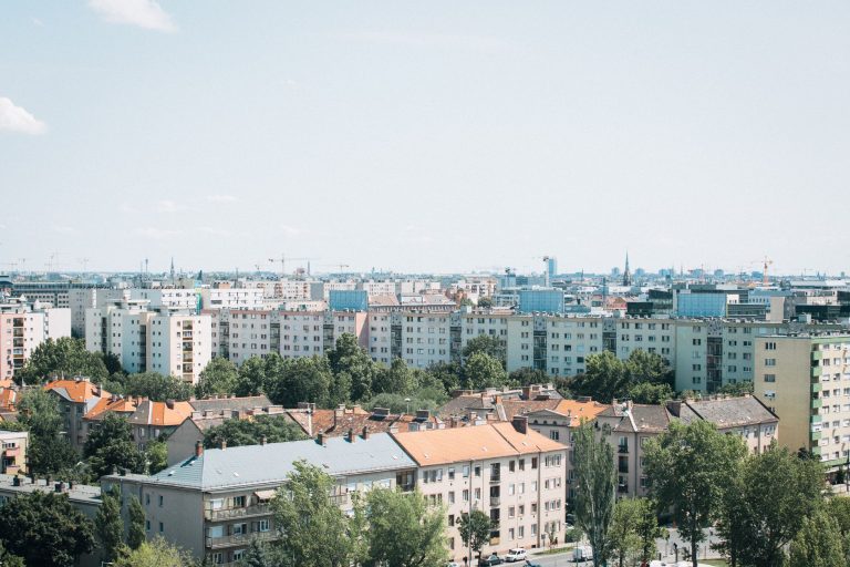 Budapest látképe madártávlatból